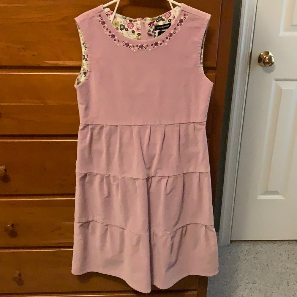 Lavender thick girls tier dress